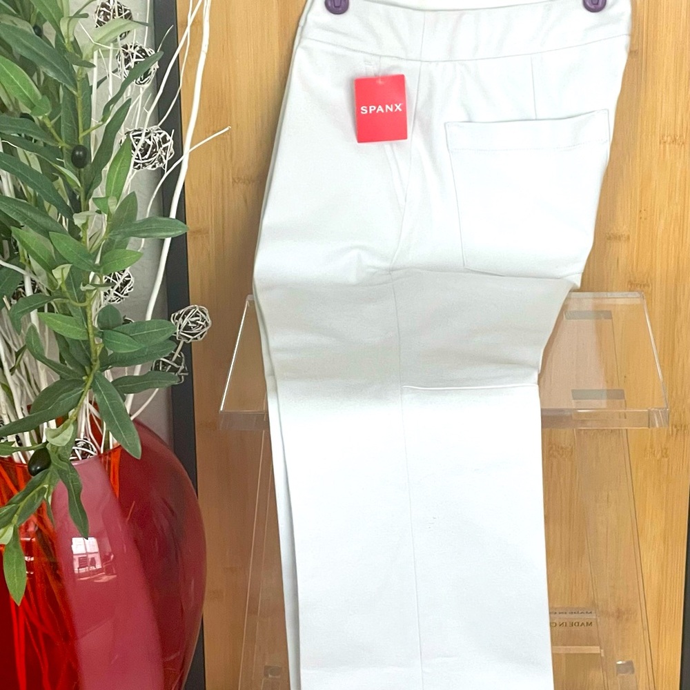 Spanx white flare pants